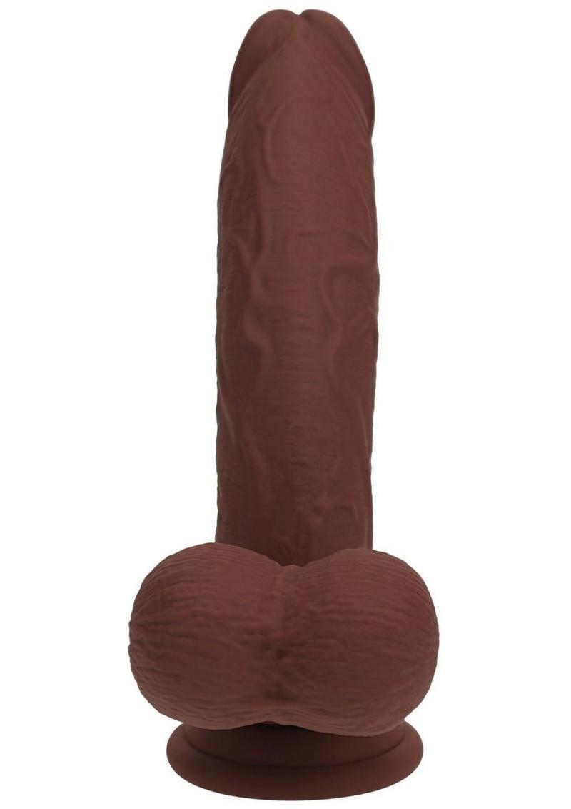 Realrock Rechargeable Silicone Dual Layered Vibrating Curved Massager with Weighted Balls