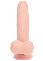 Realrock Rechargeable Silicone Dual Layered Vibrating Curved Massager with Weighted Balls