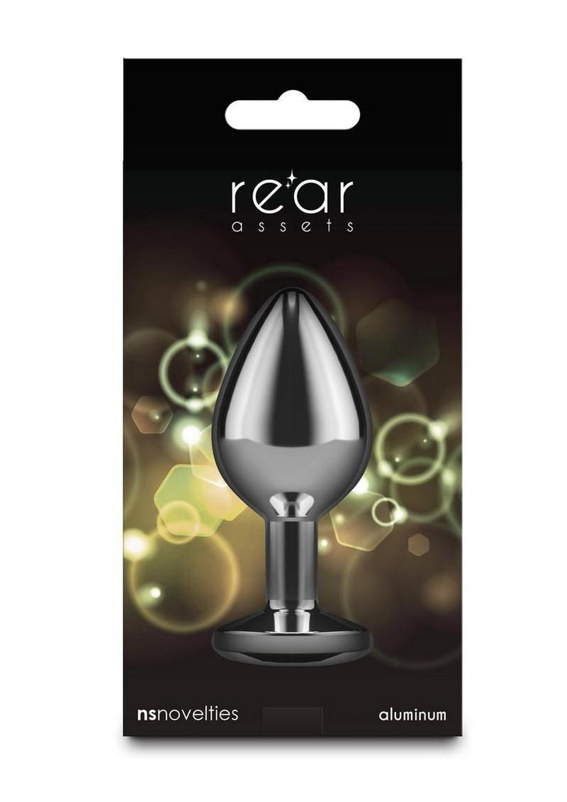 Rear Assets Silver Plug - Medium - Yellow Gem