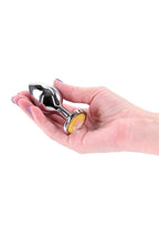 Rear Assets Silver Plug - Medium - Yellow Gem