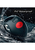 Red Dot Silicone Rechargeable Vibrating Ring with Controller V3