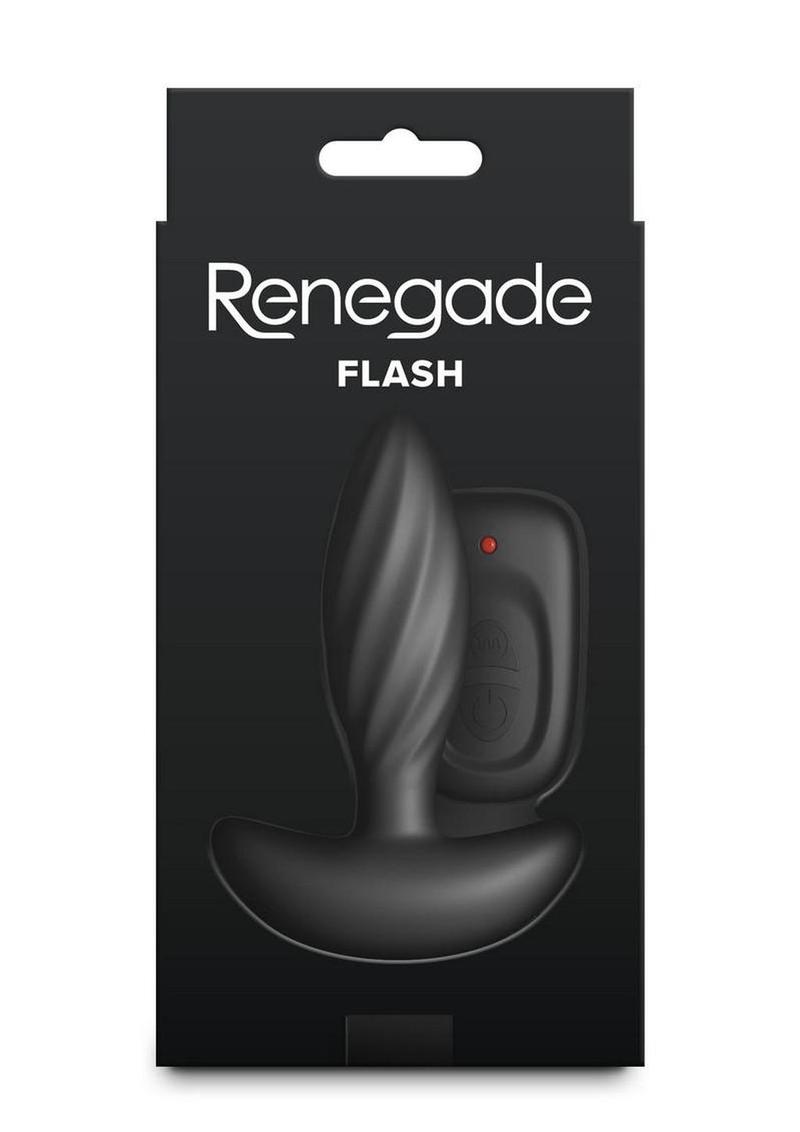 Renegade Flash Rechargeable Silicone Vibrating Plug with Remote