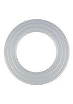 Rock Solid Perfect Present Silicone Cock Ring Holiday Edition - Frost/White - 3 Pack