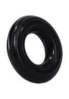 Rock Solid Ribbed Donut Silicone Ring