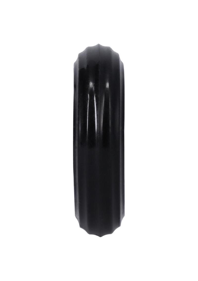 Rock Solid Ribbed Donut Silicone Ring