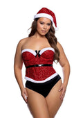 Roma Santa Baby Corset and Hat Set (2 Piece) - 1xlarge - Red/White