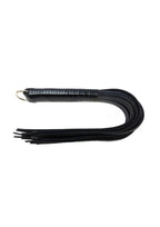 Rouge Leather Spiral Flogger - Black