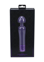 Royal Gems Scepter Silicone Rechargeable Vibrator - Purple