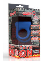 Screaming O Gameon D-Crawler Vibrating Rechargeable Silicone Cock Ring - Blue