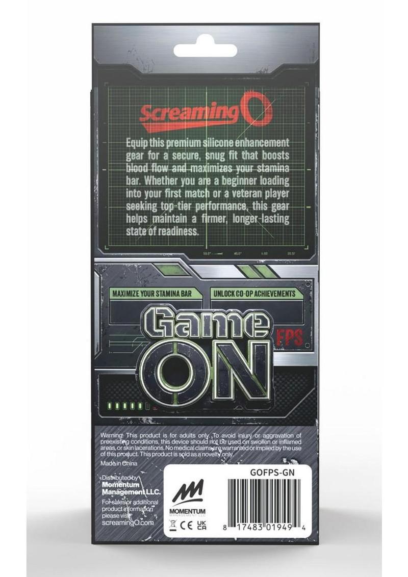 Screaming O Gameon First Person Screamer Vibrating Rechargeable Silicone Ring