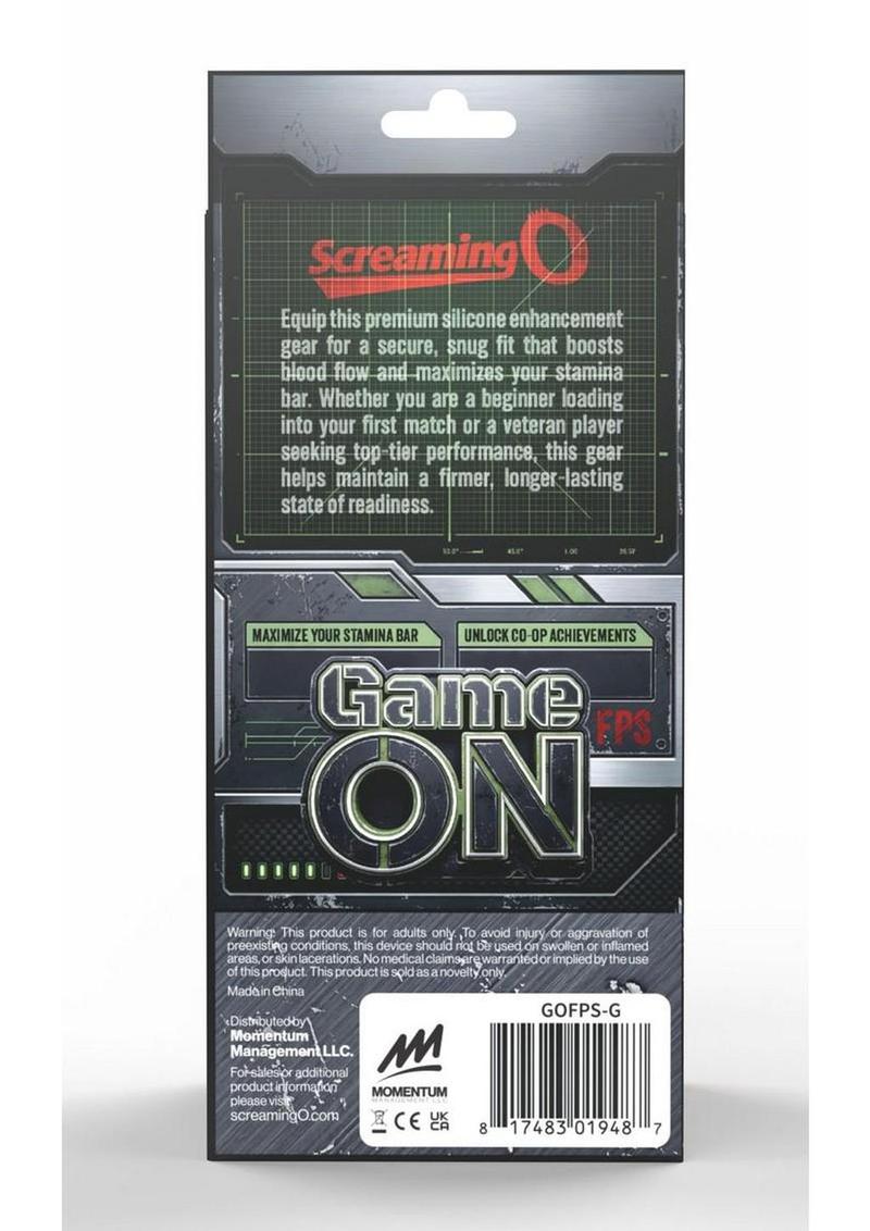 Screaming O Gameon First Person Screamer Vibrating Rechargeable Silicone Ring