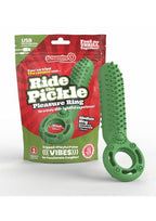 Screaming O Ride The Pickle Pleasure Cock Ring - Green
