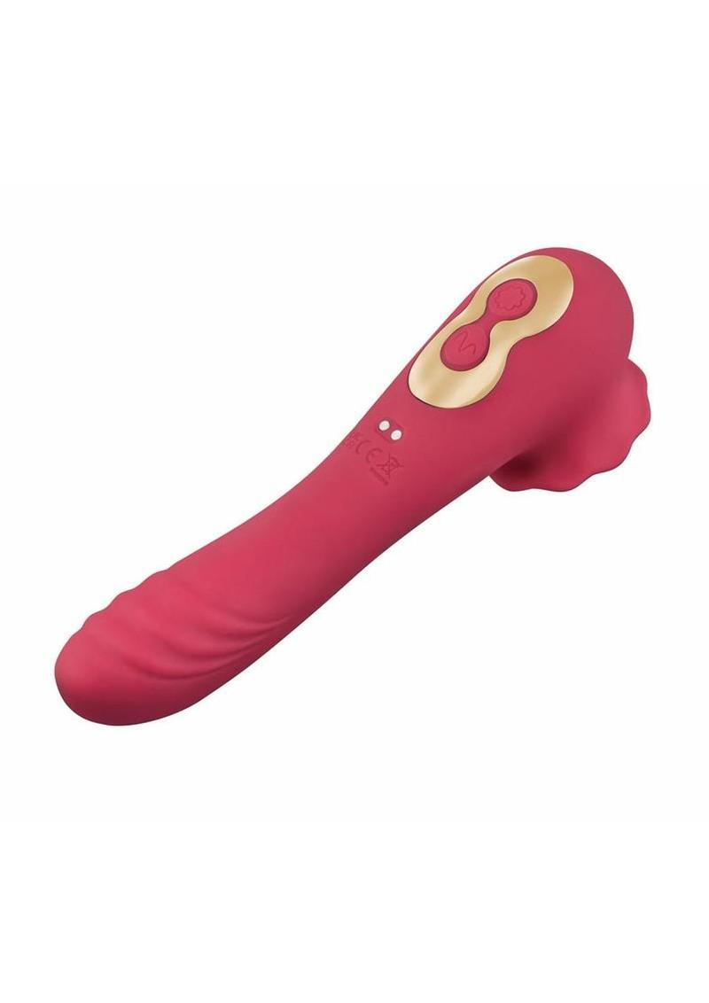 Secret Kisses Rosegasm Quake Rechargeable Silicone Dual Vibe