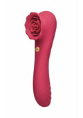 Secret Kisses Rosegasm Quake Rechargeable Silicone Dual Vibe - Red
