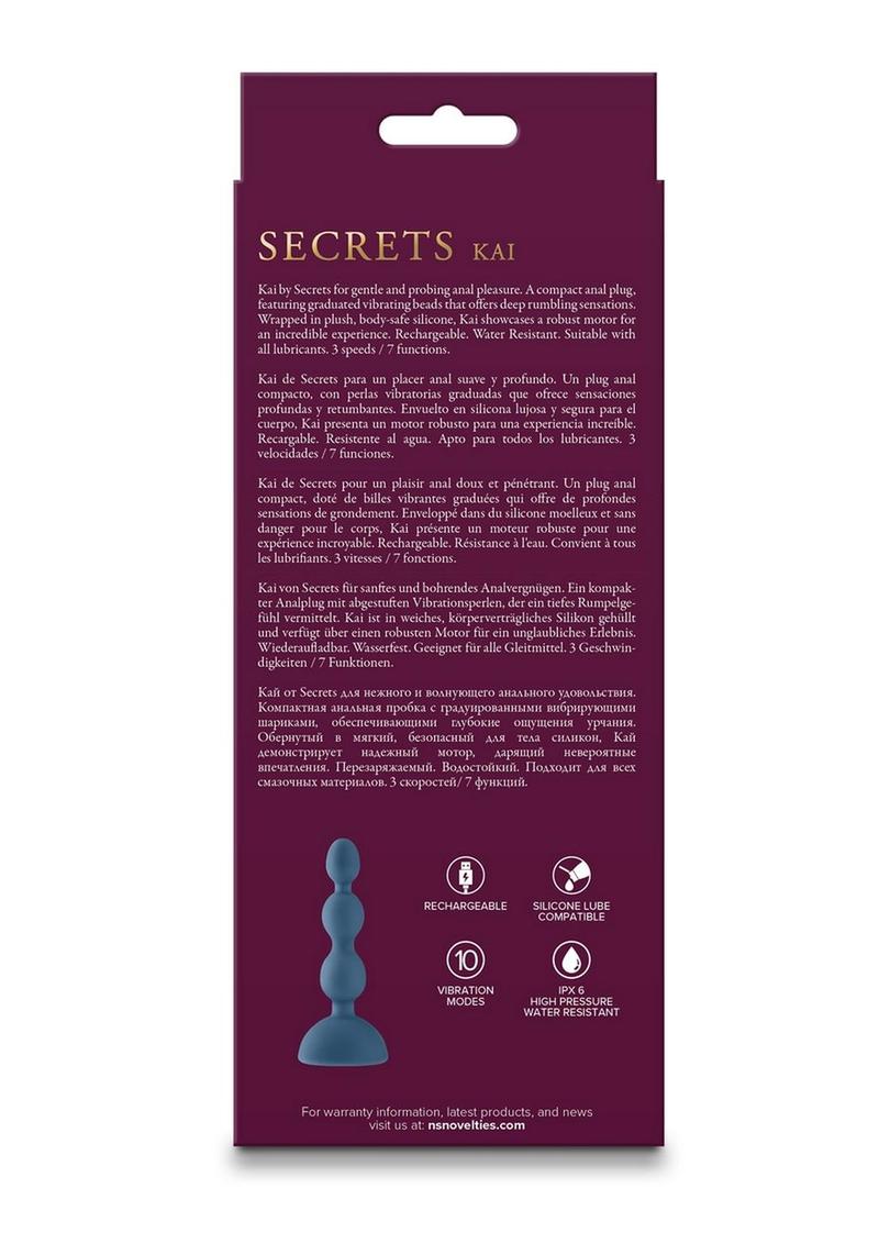 Secrets Kai Rechargeable Silicone Plug