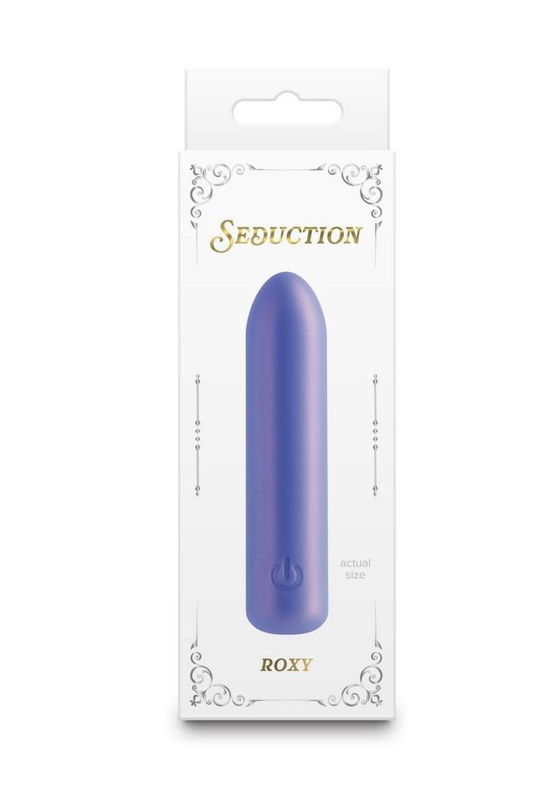 Seduction Roxy Rechargeable Silicone Bullet - Blue