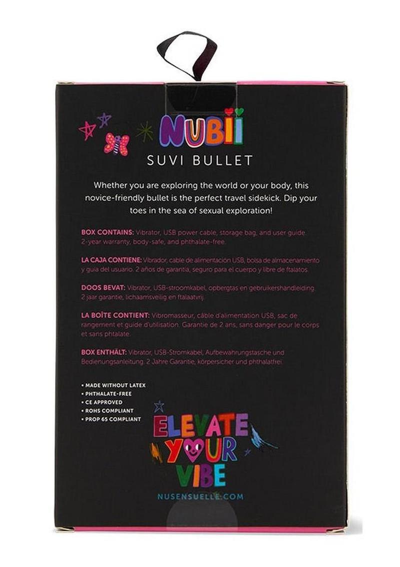 Sensuelle Nubii 15 Function Rechargeable Bullet Vibrator - Blush