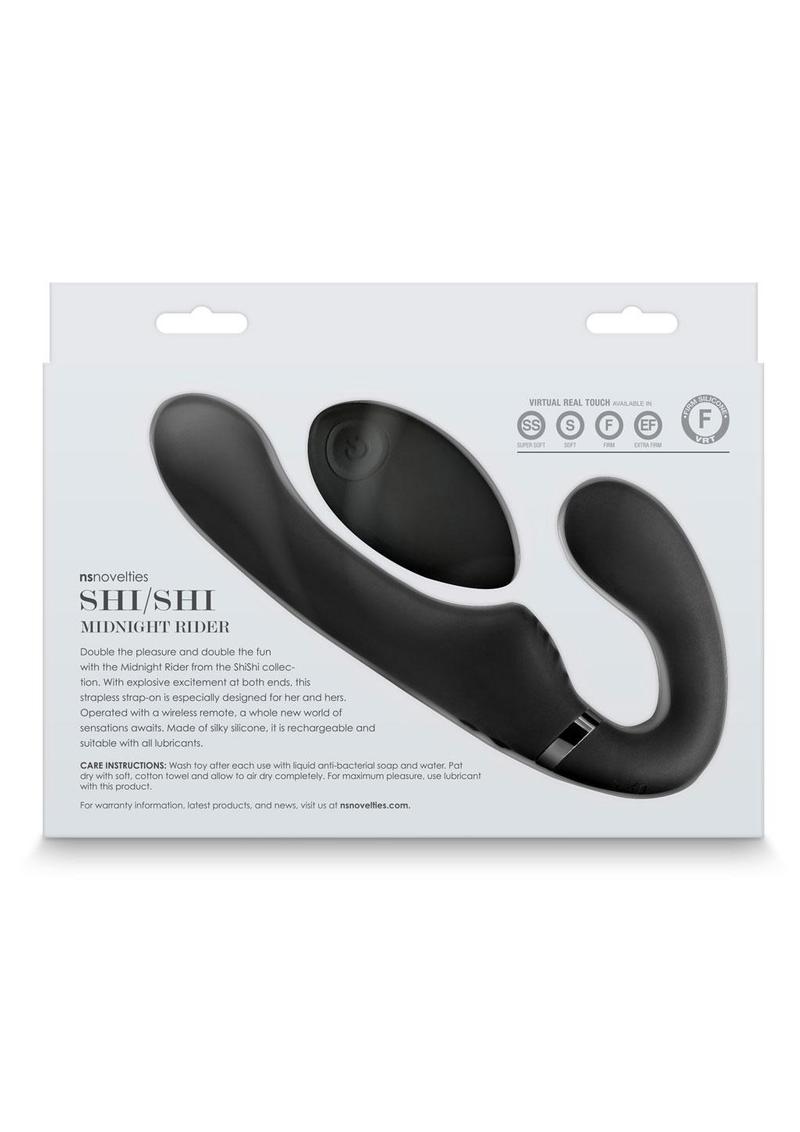 Shi/Shi Midnight Rider Rechargeable Silicone Dual End Strapless Harness