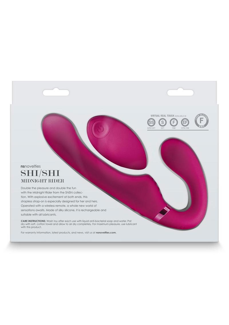 Shi/Shi Midnight Rider Rechargeable Silicone Dual End Strapless Harness