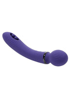 Shiver Dual End Rechargeable Silicone Vibrator - Purple
