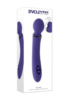 Shiver Dual End Rechargeable Silicone Vibrator - Purple