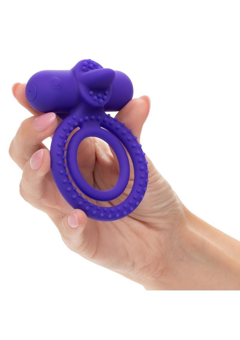Silicone Rechargeable Dual Climaxer Ring
