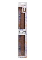 Silicone Studs Bend and Hold Dual Dildo 16 - Chocolate