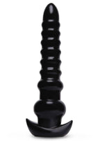 Size Up Ribbed Textured Titan Plug - Black - 13in