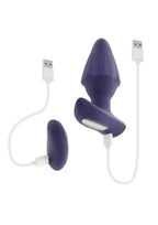 Starburst Rechargeable Silicone Expandable Plug with Remote