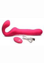 Strap U Mighty-Thrust Thrusting and Vibrating Strapless Harness with Remote Control
