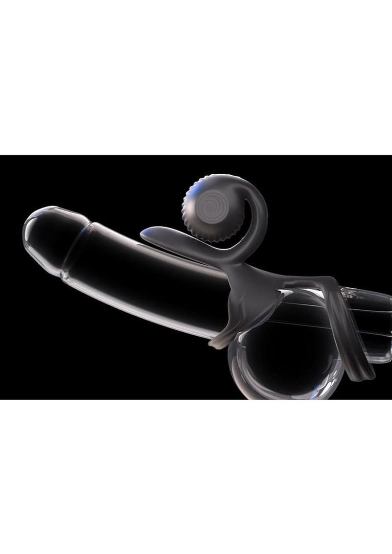 Svibe Snail Jovi Rechargeable Silicone Couples Ring with Remote Control