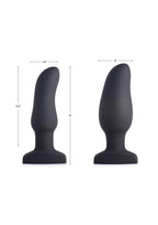 Swell Inflatable Rechargeable Silicone Vibrating Curved Plug