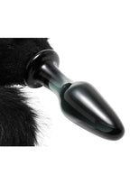 Tailz Midnight Fox Glass Plug with Tail