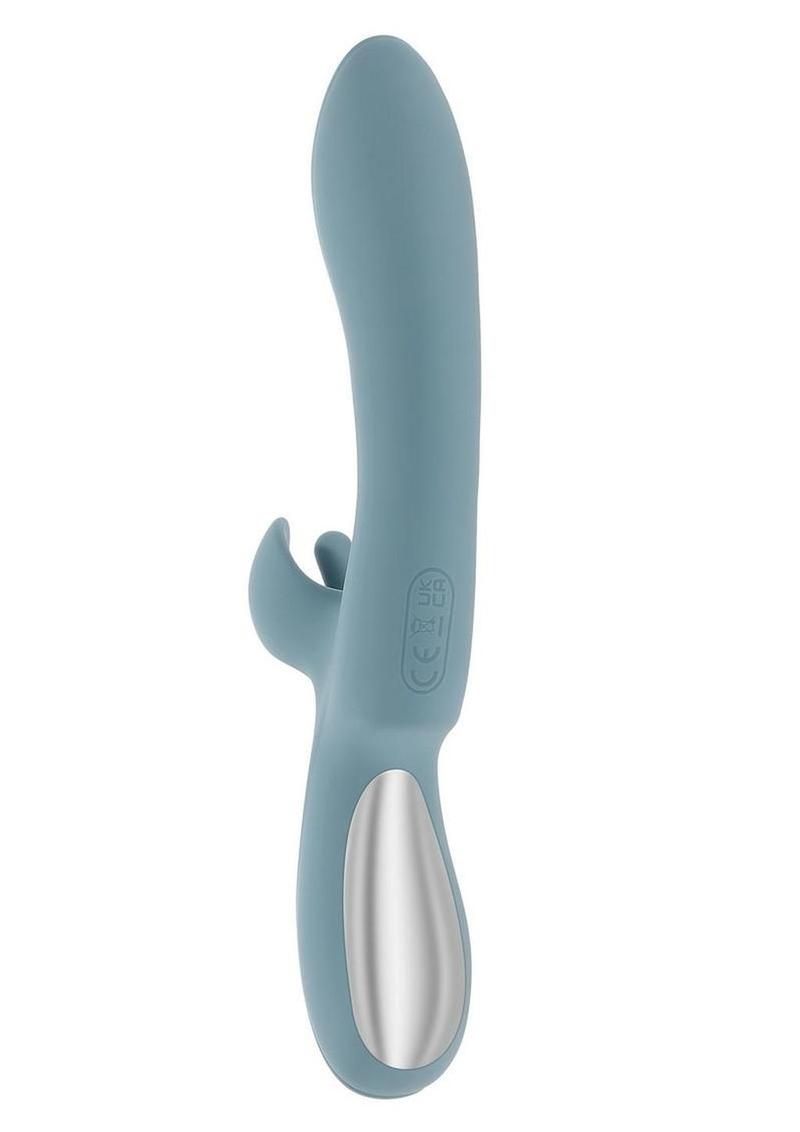 Take Your Flick Rechargeable Silicone Dual Vibrator - Blue