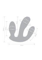 Together Blended Pleasure Rechargeable Silicone Triple Pronged Vibrator with Remote Control