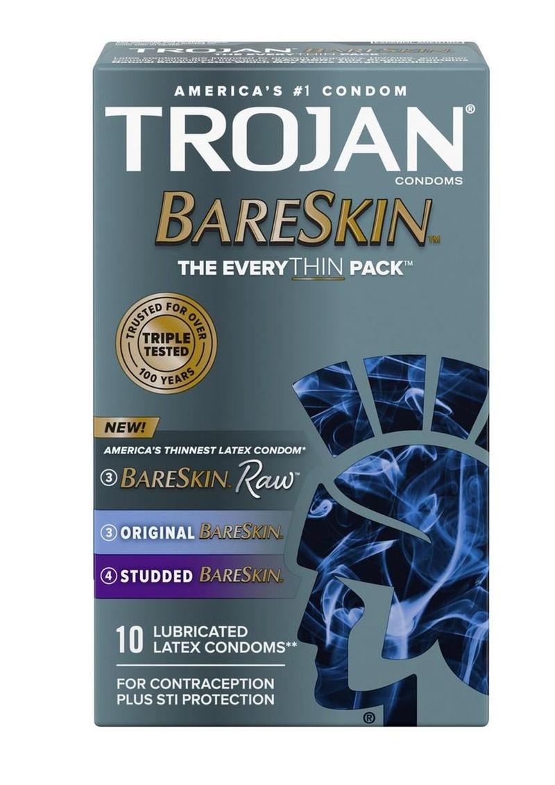 Trojan Bareskin Everythin Condoms - 10 Pack