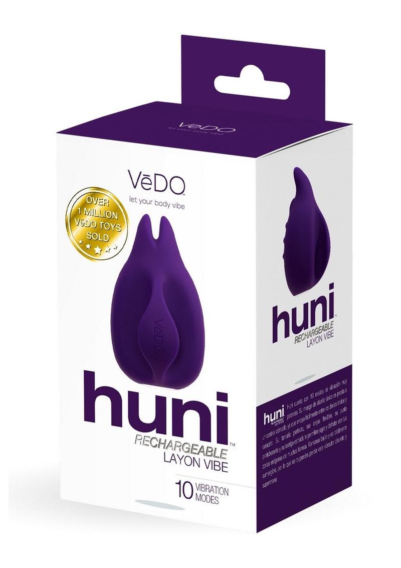 Vedo Huni Silicone Vibrator - Deep Purple/Purple