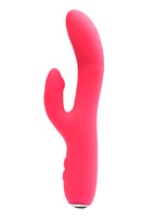 Vedo Rockie Rechargeable Silicone Rabbit Vibrator - Foxy - Pink