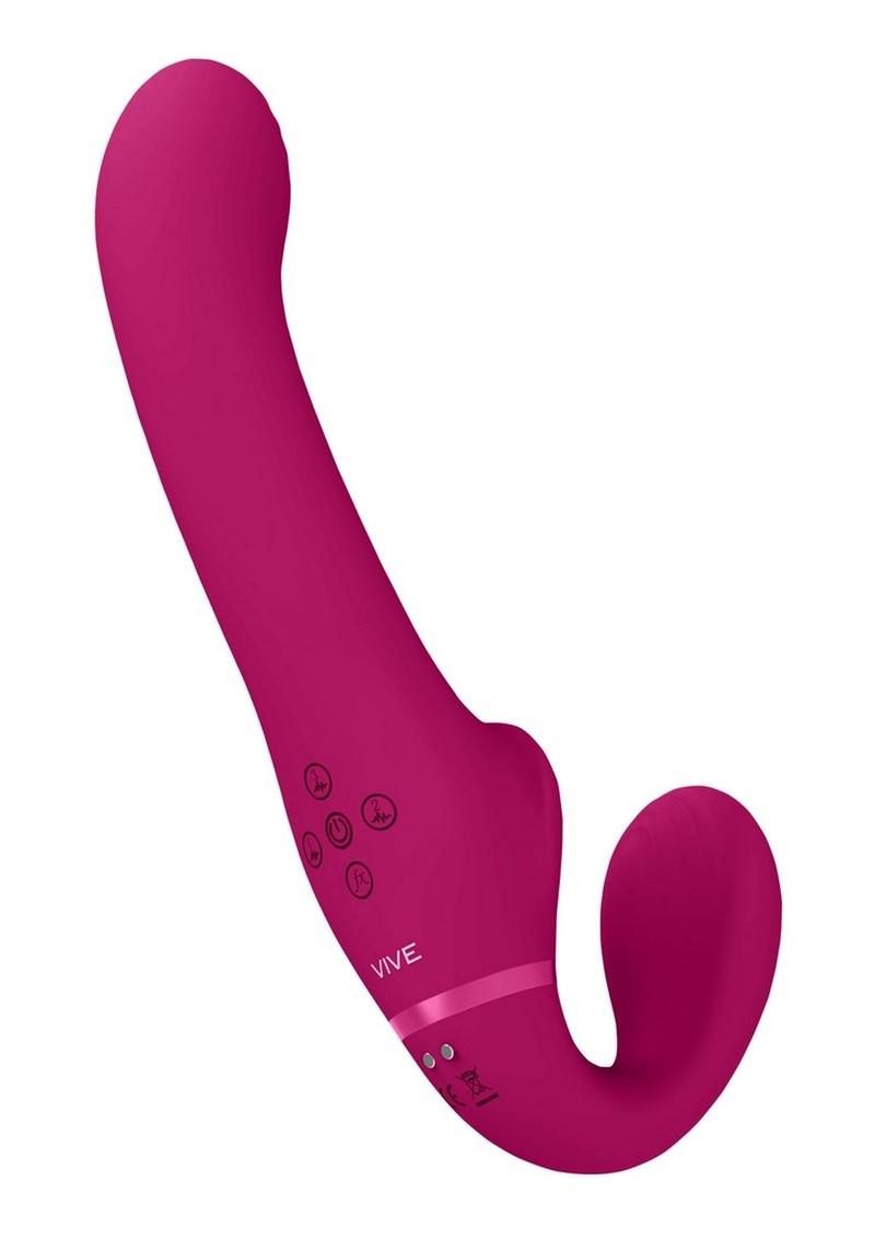 Vive Al Rechargeable Silicone Dual Motor Strapless Harness