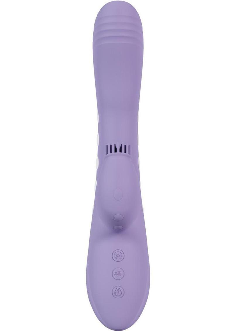 Vive Andria Led Rechargeable Silicone Dual Motor G-Spot Vibrating and Tap Clitoral Stimulator