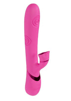 Vive Fiore Silicone Rechargeable Triple Motor G-Spot Air Wave Vibrating and Tapping Flared Clitoral Stimulator