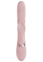 Vive Fronda Rechargeable Silicone Triple Motor G-Spot Vibrating and Tapping Leaf Clitoral Stimulator