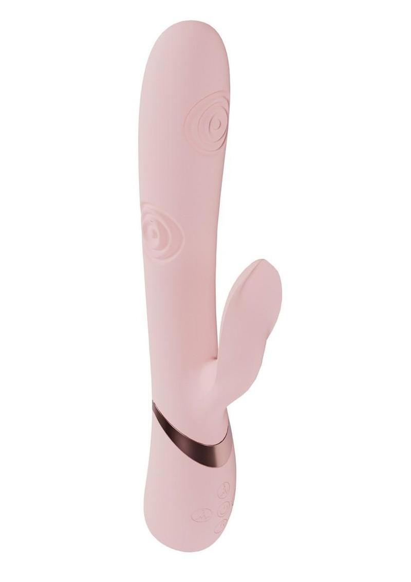 Vive Fronda Rechargeable Silicone Triple Motor G-Spot Vibrating and Tapping Leaf Clitoral Stimulator