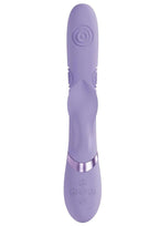 Vive Fronda Silicone Rechargeable Triple Motor G-Spot Vibrating and Tapping Leaf Clitoral Stimulator