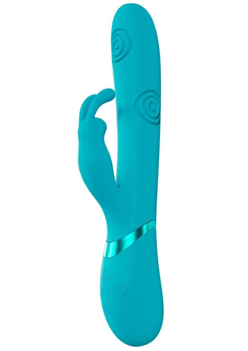 Vive Mimi 10 Function Silicone Rechargeable Triple Motor G-Spot Vibrating and Tapping Rabbit