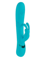 Vive Mimi 10 Function Silicone Rechargeable Triple Motor G-Spot Vibrating and Tapping Rabbit - Blue