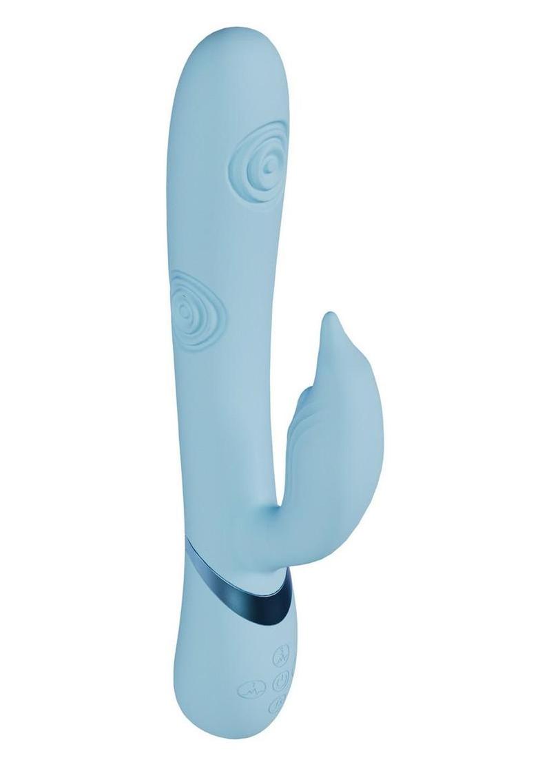 Vive Pallina Rechargeable Silicone Triple Motor G-Spot Vibrating and Tapping Beads Clitoral Stimulator