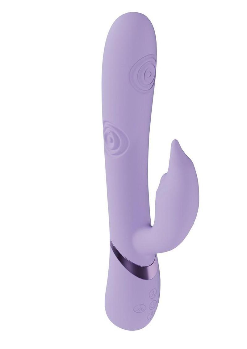 Vive Pallina Rechargeable Silicone Triple Motor G-Spot Vibrating and Tapping Beads Clitoral Stimulator