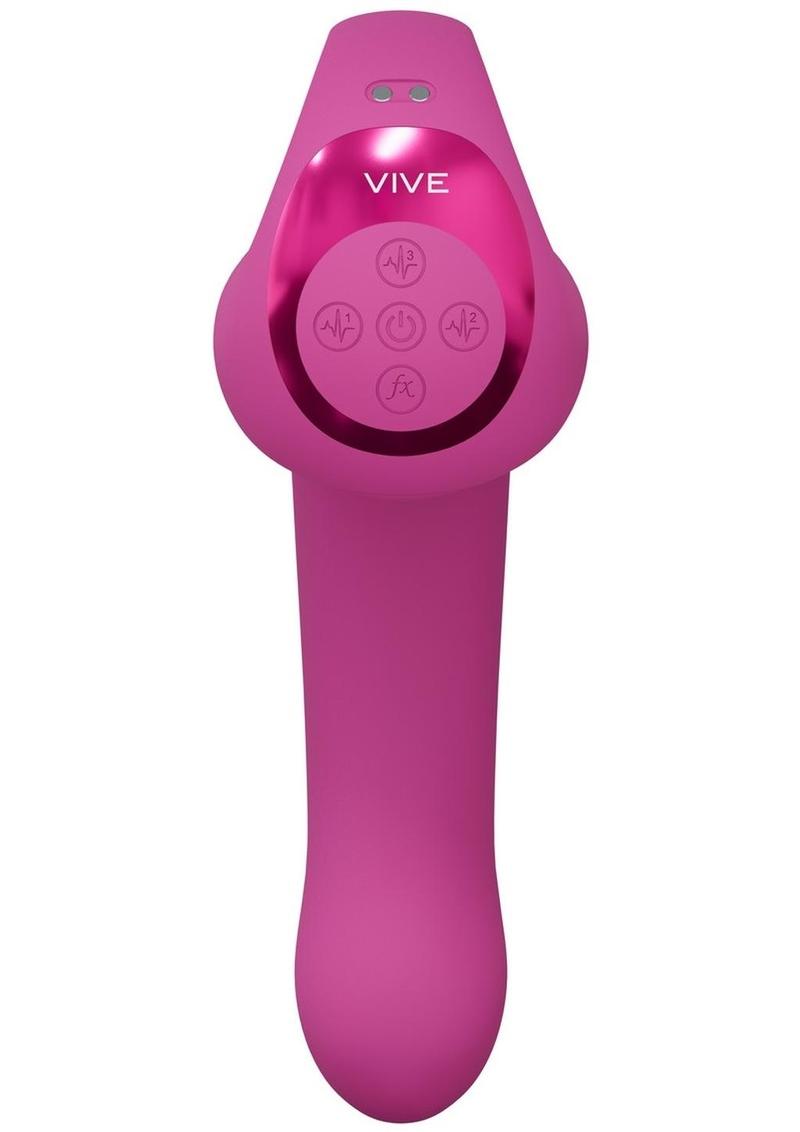 Vive Riko Rechargeable Silicone Triple Motor Thumper with Finger Motion Vibrator