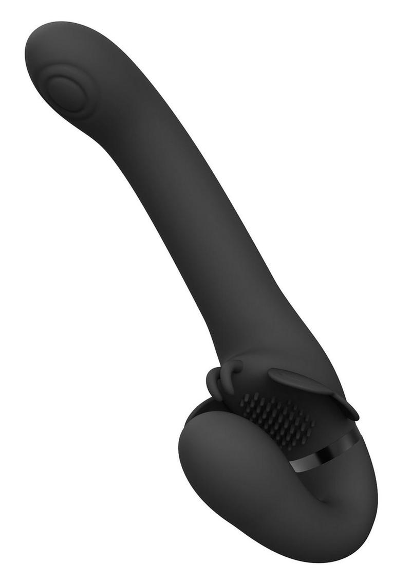 Vive Satu Rechargeable Silicone Pulse Wave and Vibrating Strapless Harness